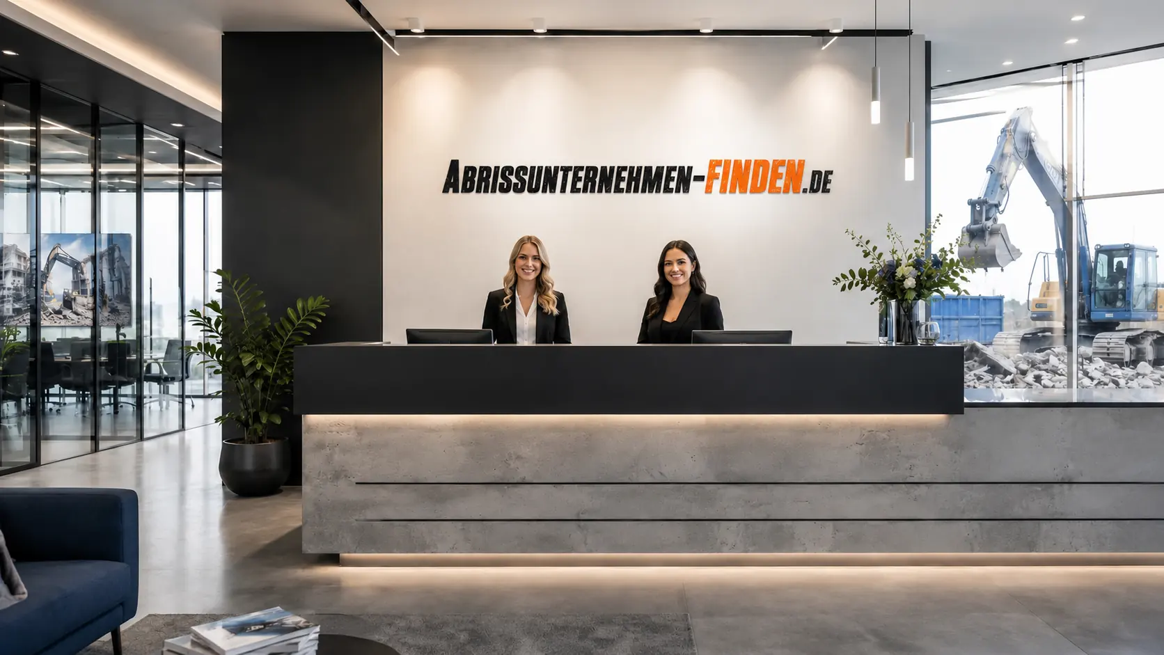 Abrissunternehmen Abbruchfirma Anfrageaufnahme Empfangsbereich Berlin