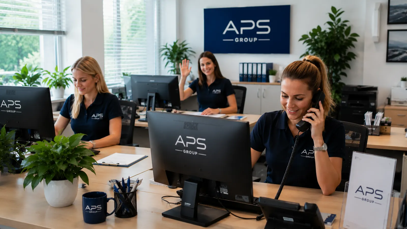 APS Group Büro bei der Koordination von Umzügen